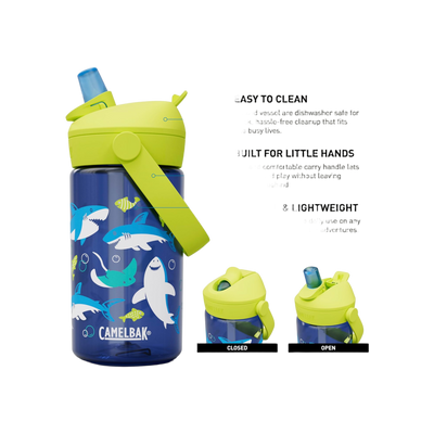 Thrive Flip Straw Kids 0,4 L Sharks and Rays