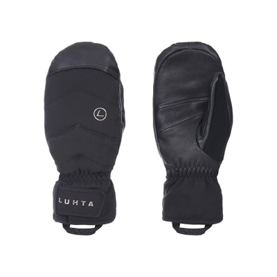 Luhta zwarte waterdichte wanten met handpalm grip en polsband voor wintersport