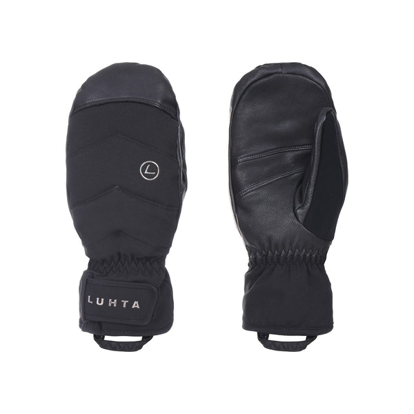 Luhta zwarte waterdichte wanten met handpalm grip en polsband voor wintersport