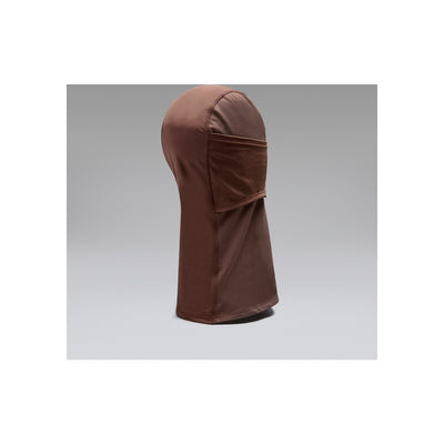 Bruine balaclava muts met volledige gezichtsbedekking voor sport en outdoor activiteiten