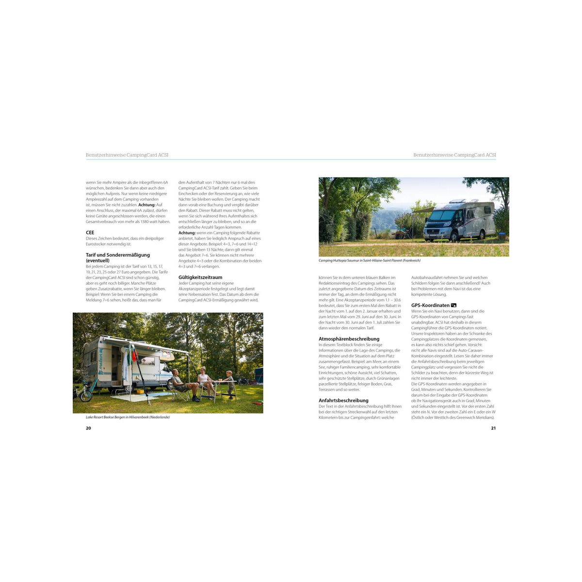 CampingCard ACSI & Stellplatzführer 2025