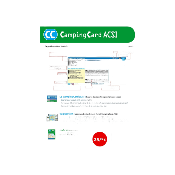 CampingCard ACSI 2026 Franstalig