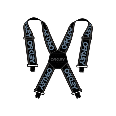 Oakley bretels met X-vormige achterkant en logo print, verstelbare clips voor skibroeken