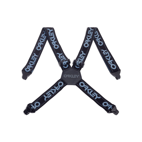Oakley Factory Suspenders bretels zwart met logo print voor winter sportkleding