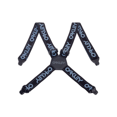 Oakley Factory Suspenders bretels zwart met logo print voor winter sportkleding