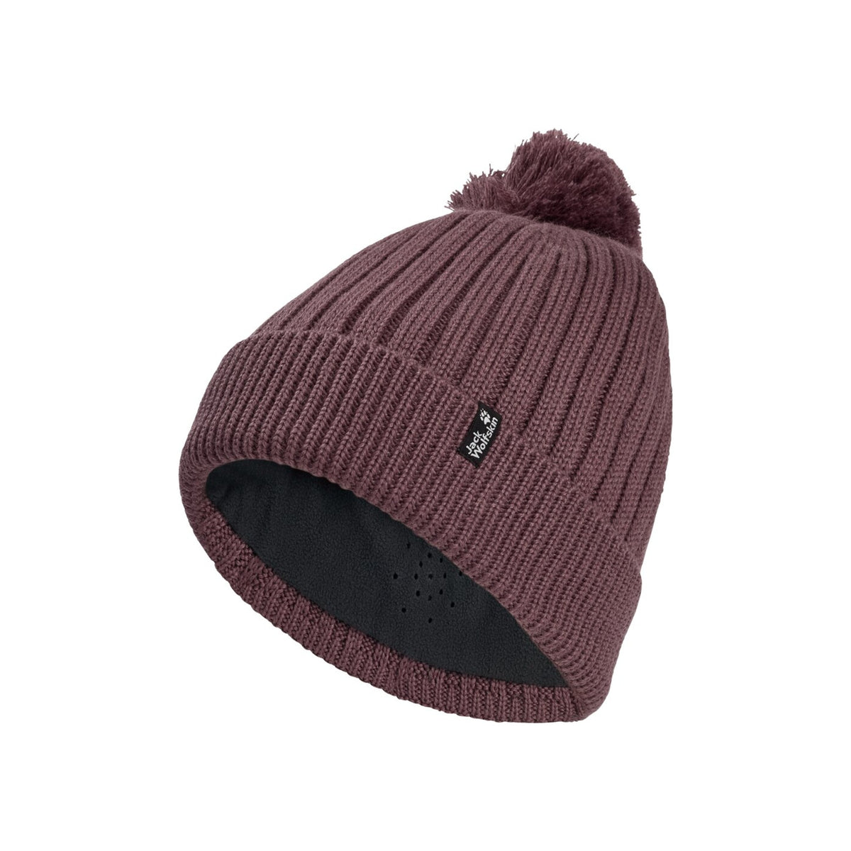 Jack Wolfskin Pom Pom Beanie — Sheer Plum