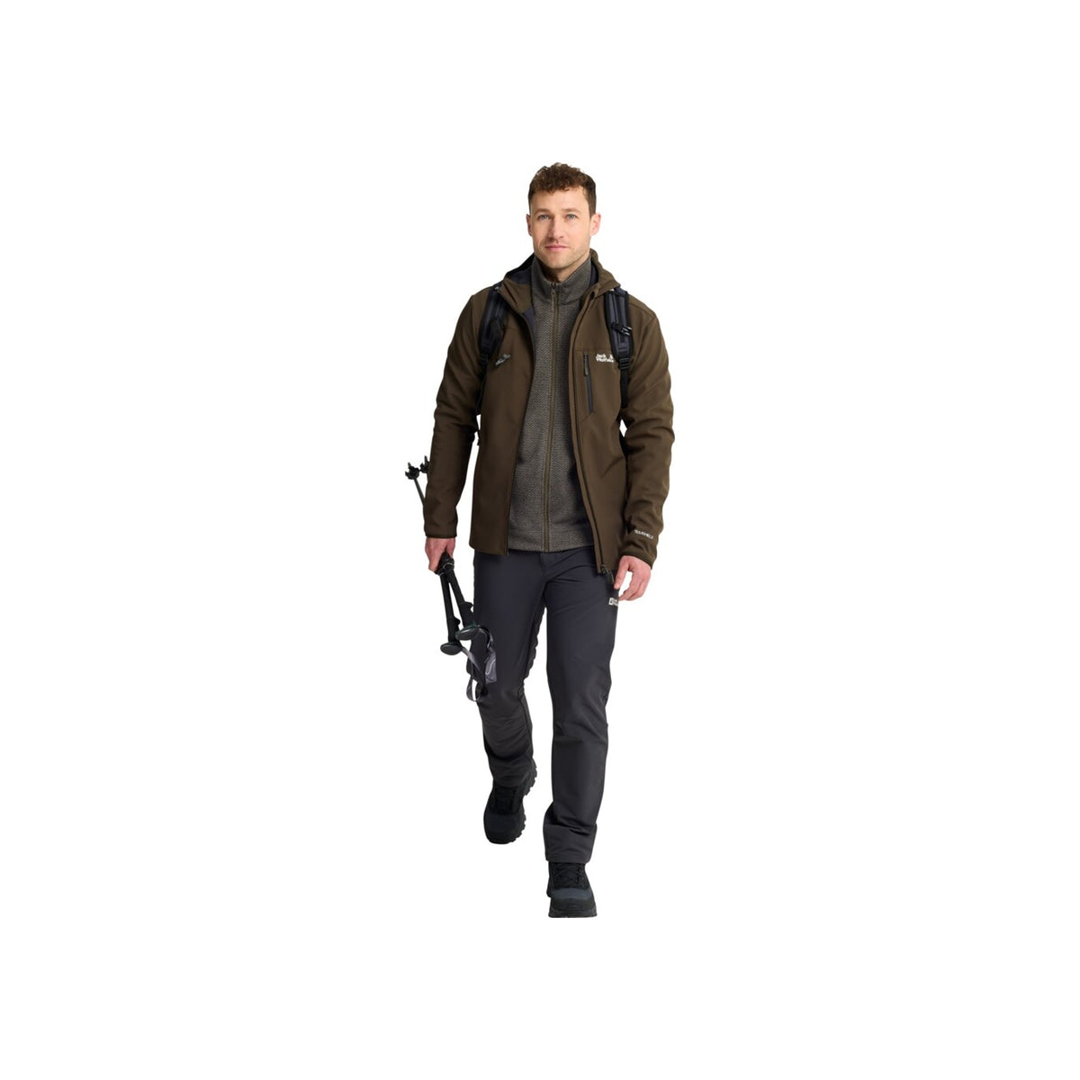 Jack Wolfskin Pinetrail Fz M — Obsidian Moss