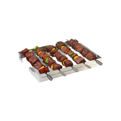 Barbecook brochettehouder uit rvs voor 5 stuks