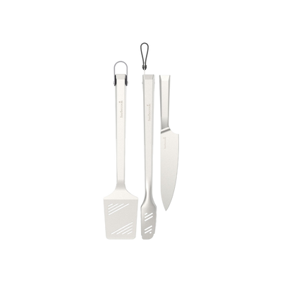 Barbecook Premium BBQ Gereedschapsset - RVS Spatel, Tang & Chefmes 45.7cm