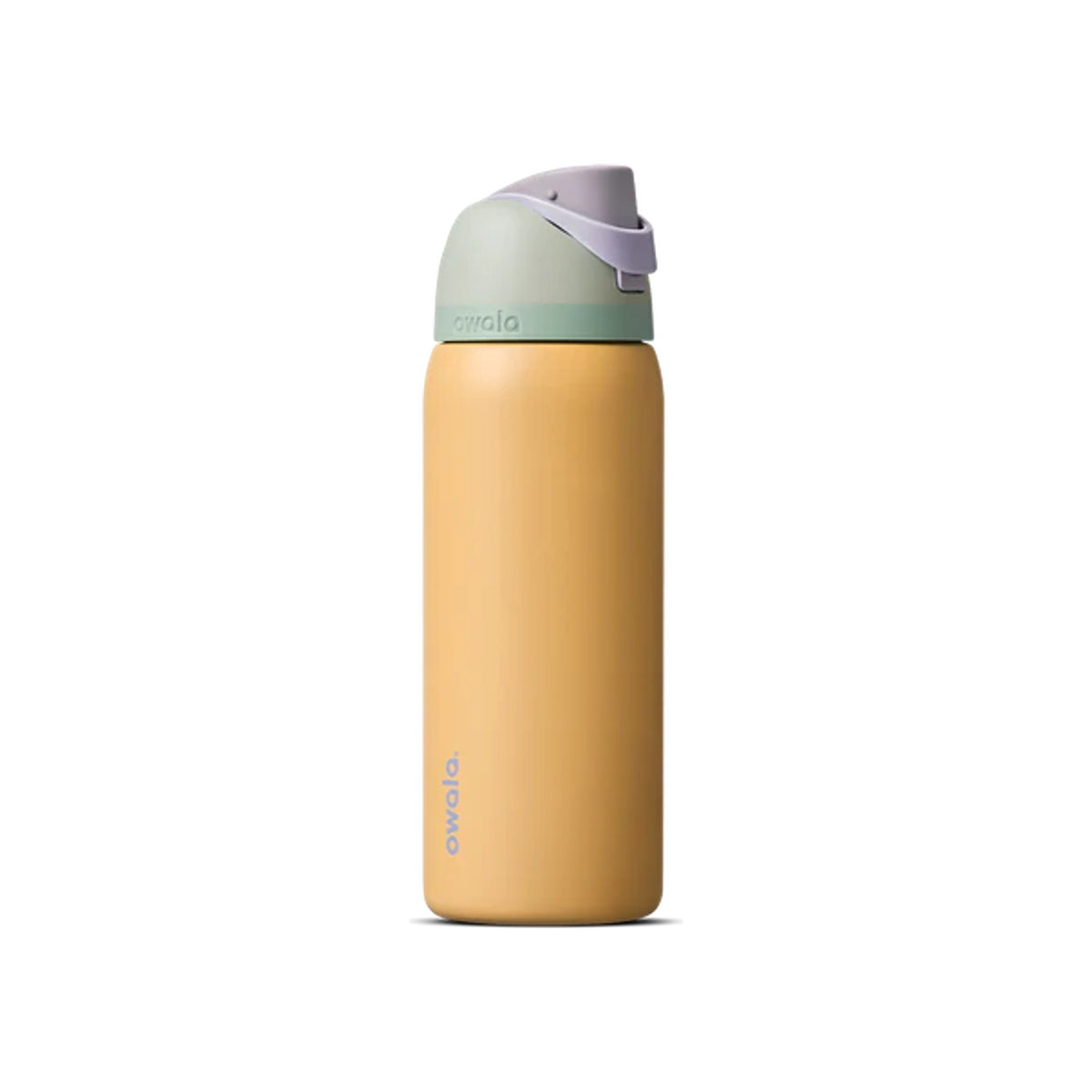 Gele Owala FreeSip thermosfles 950ml met sportdop - BPA-vrije drinkfles voor sport en outdoor