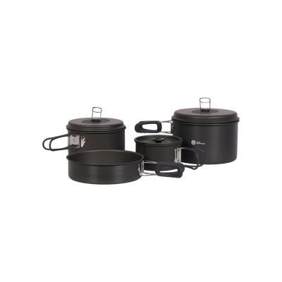 Campguru Pannenset Geanodiseerd 4 stuks XL