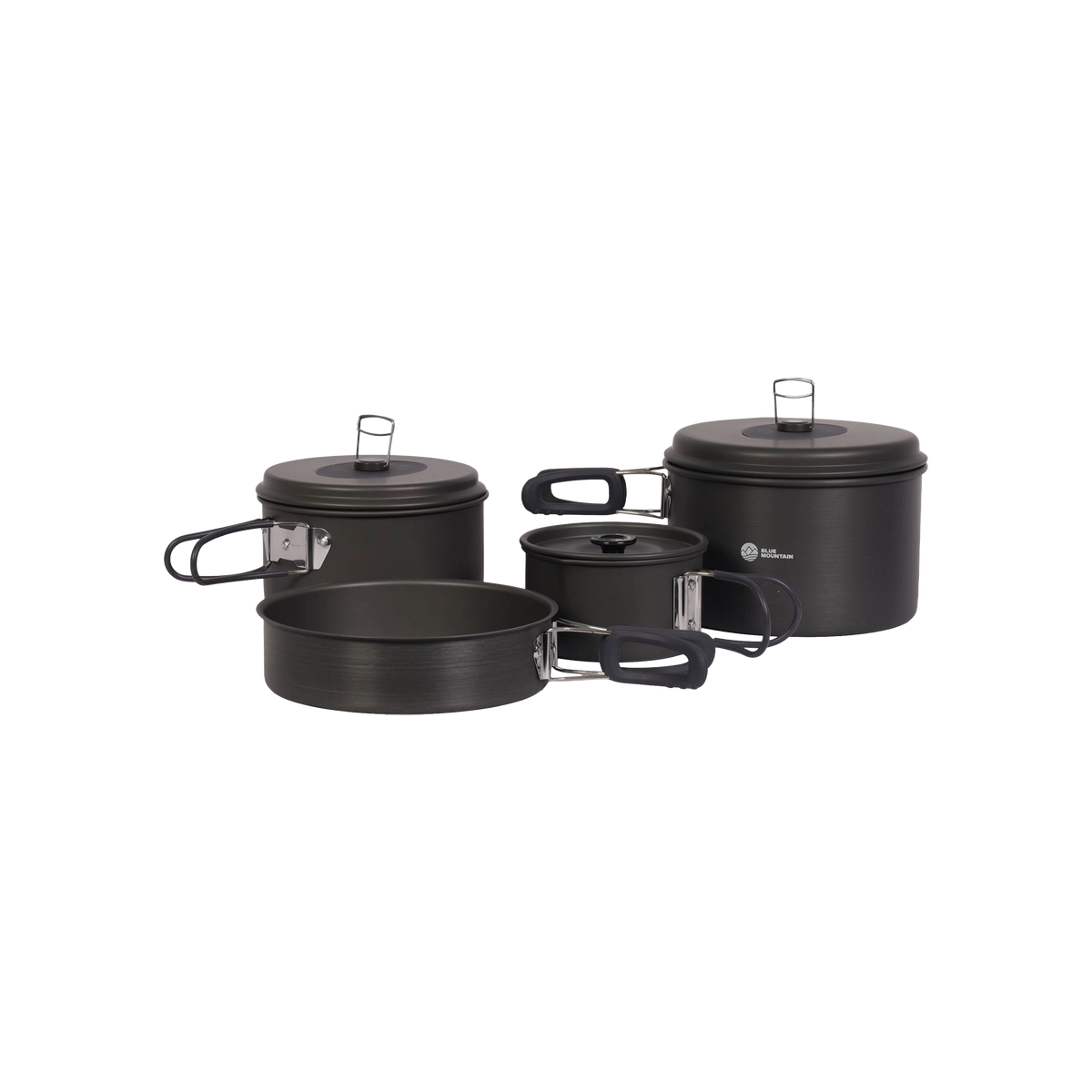 Campguru Pannenset Geanodiseerd 4 stuks XL