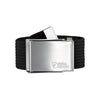 Fjällräven Canvas riem met metalen gesp in zwart - verstelbare outdoor riem