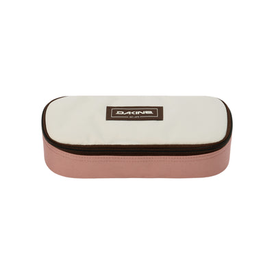 Dakine School Case etui in roze en wit - schooletui met ritssluiting voor pennen en potloden