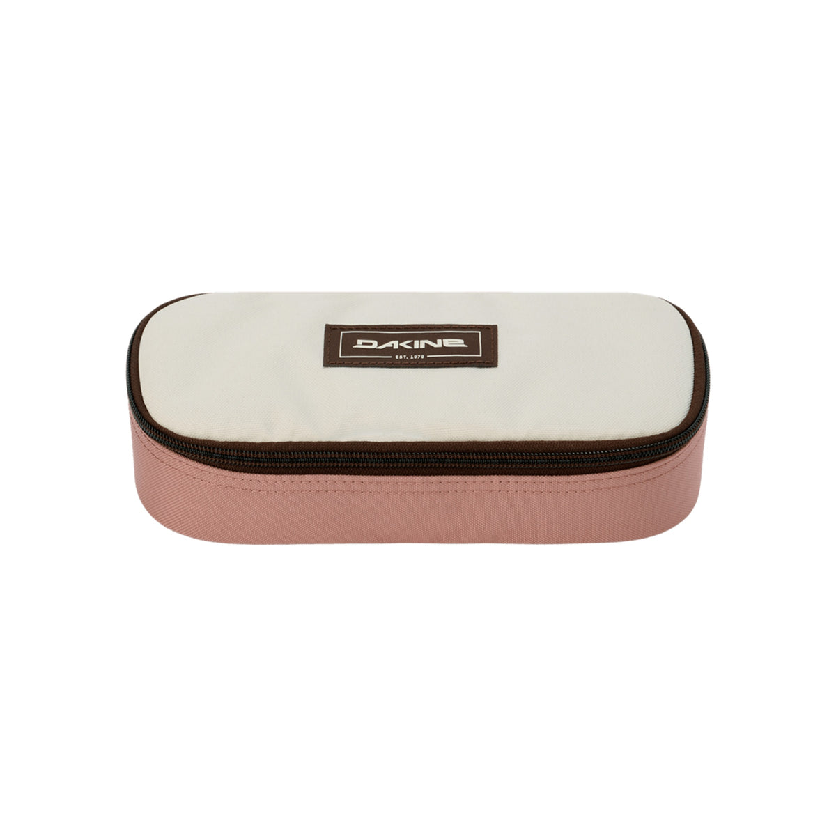 Dakine School Case etui in roze en wit - schooletui met ritssluiting voor pennen en potloden