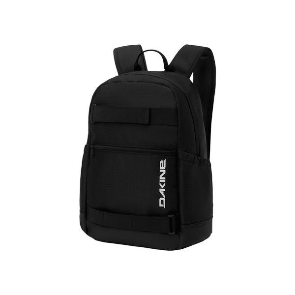 Dakine zwarte rugzak met logo, schooltas met laptopvak en verstelbare schouderbanden
