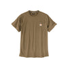 Carhartt werkshirt met borstzak in bruin - ademend katoenen T-shirt voor heren
