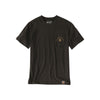 Carhartt zwart T-shirt met borstzak en logo detail voor heren
