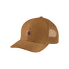Carhartt bruine baseballcap met mesh en logo - verstelbare trucker pet