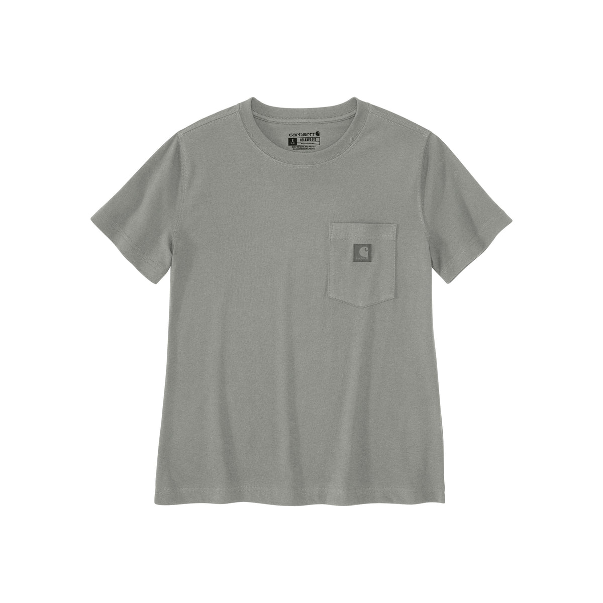 Grijs T-shirt met borstzakje en logodetail - comfortabel katoenen shirt voor heren