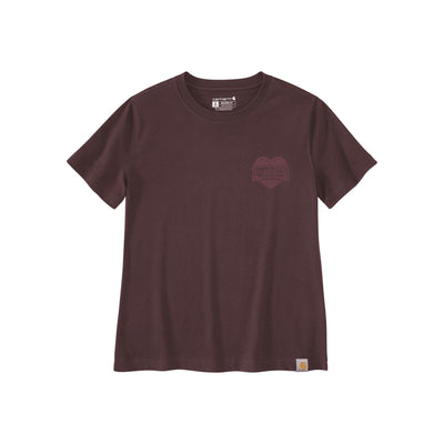 Carhartt bruin t-shirt met borstzak en korte mouwen voor heren