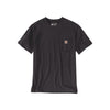 Carhartt werkkleding zwart T-shirt met borstzak en logo label voor heren
