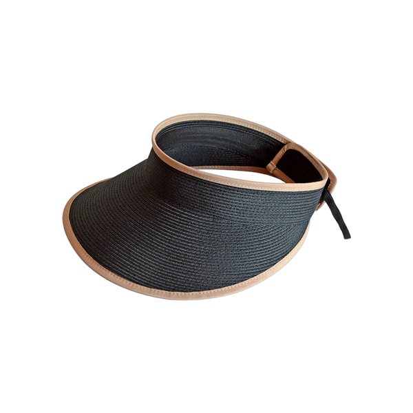Lili Visor — Black/Tan