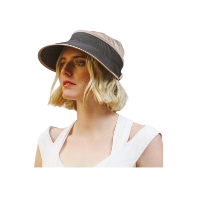 Lili Visor — Black/Tan