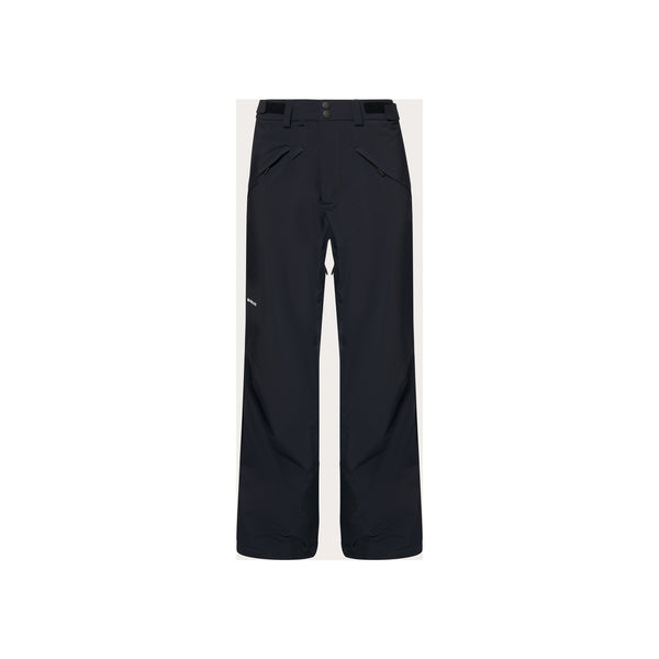 Zwarte ski broek voor heren met rechte pijpen en zakken, geïsoleerde winterbroek