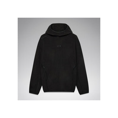 Zwarte hoodie met capuchon en zijzakken, unisex sweatshirt voor casual streetwear