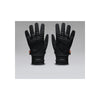 Zwarte winterhandschoenen met gevoerde voering en antislip handpalmen, vooraanzicht