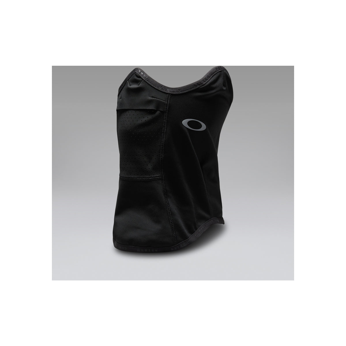 Zwarte nekwarmer of gezichtsmasker voor sportkleding, bescherming tegen kou en wind