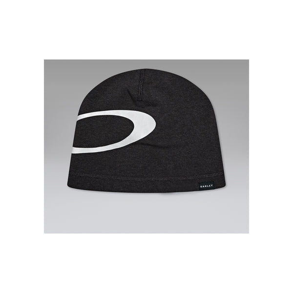 Zwarte sportmuts met wit logo - ademende hardloopmuts voor training en outdoor activiteiten
