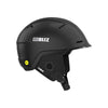 Bliz skihelm zwart met gele accenten - veilige wintersport helm met verstelbare pasvorm