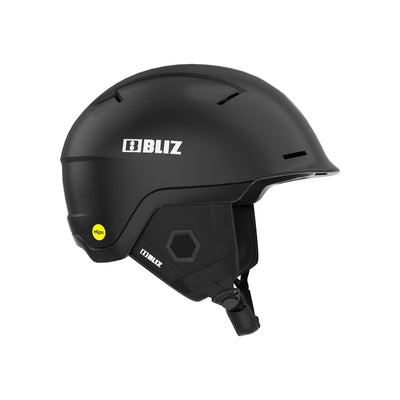 Bliz skihelm zwart met gele accenten - veilige wintersport helm met verstelbare pasvorm