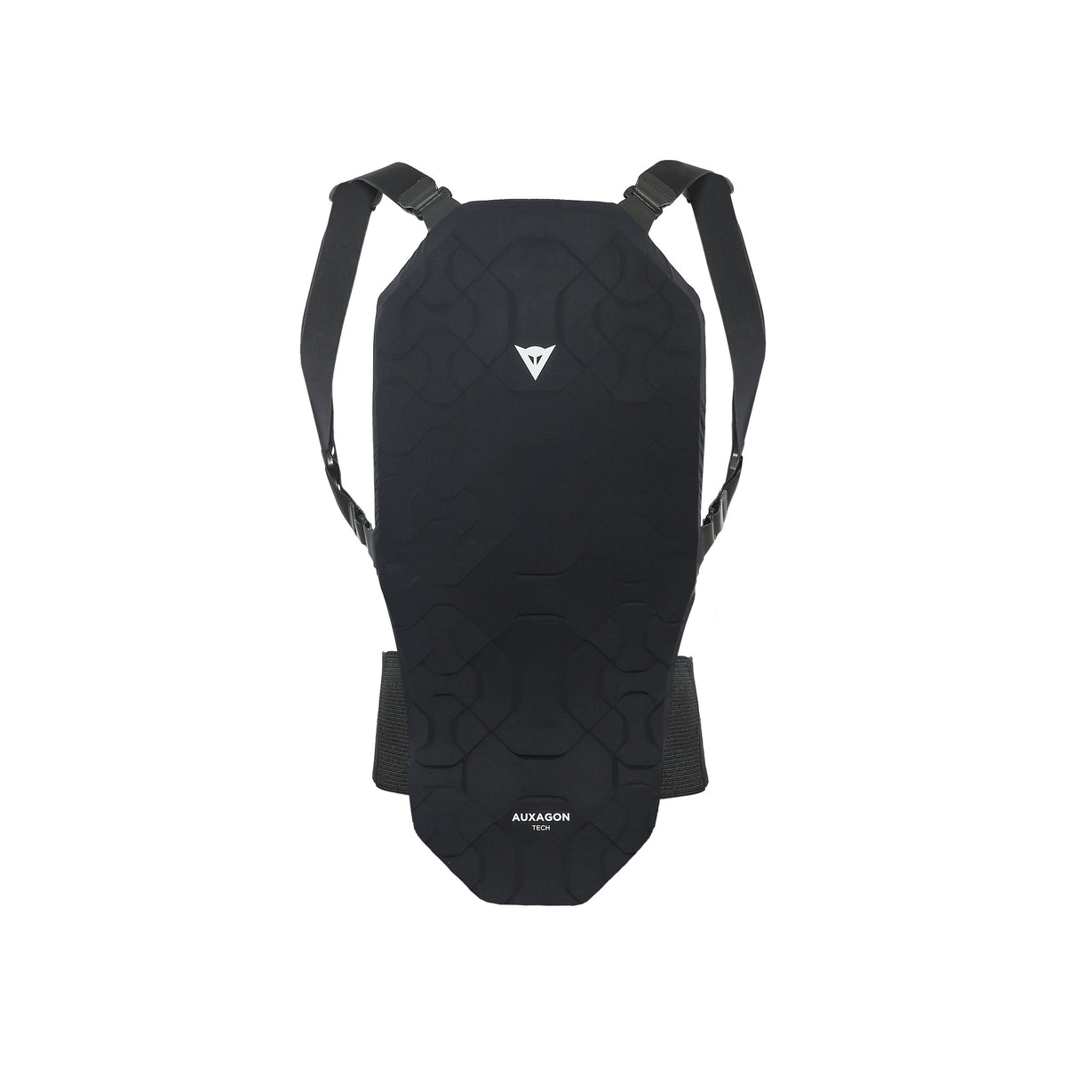 Dainese rugbeschermer zwart met verstelbare schouderbanden en gewatteerde bescherming