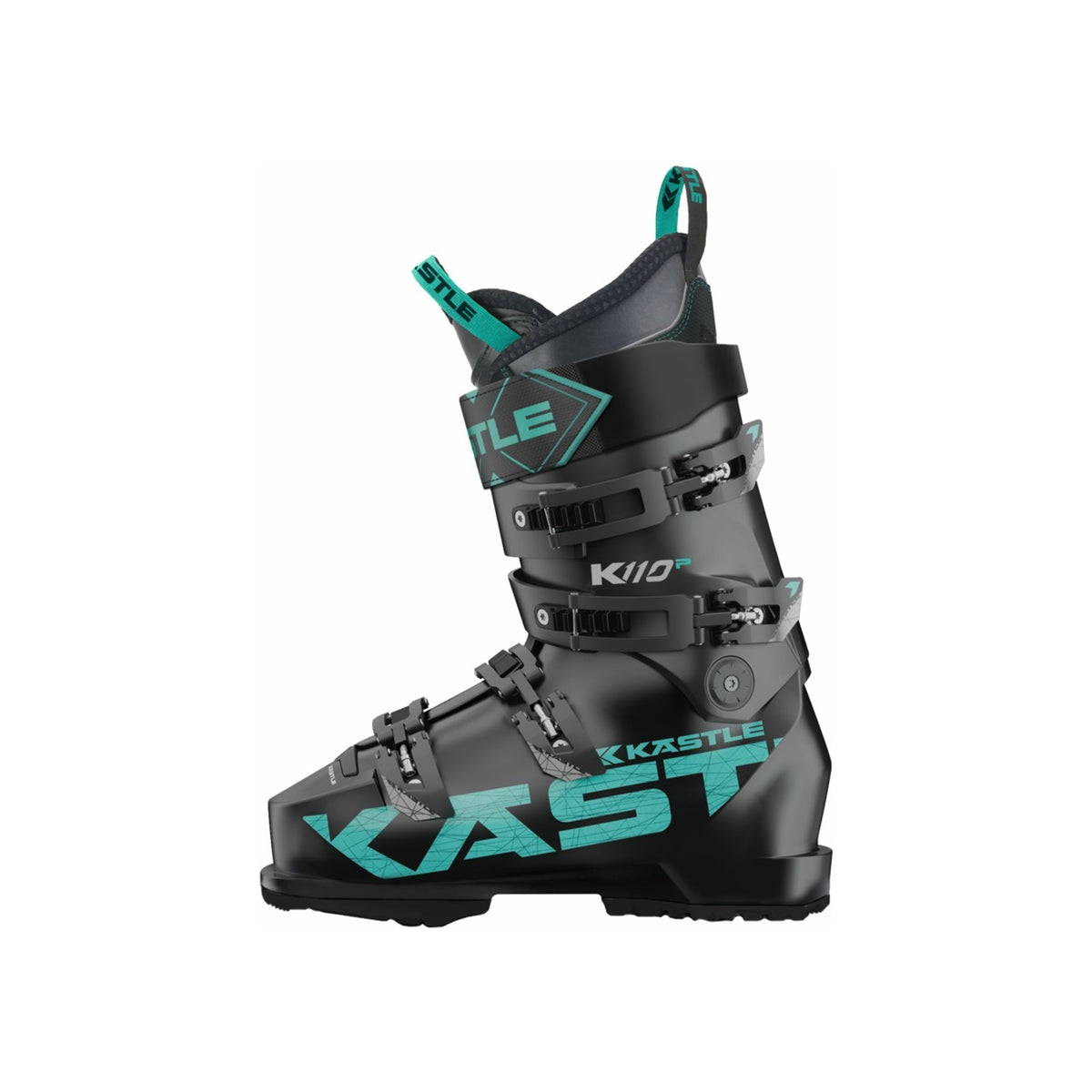 Hagan Core ST skischoenen - zwart met turquoise accenten, alpine touring boot voor freeride skiën