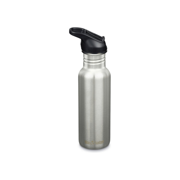 RVS drinkfles met sportdop - Herbruikbare waterfles met flip-top deksel