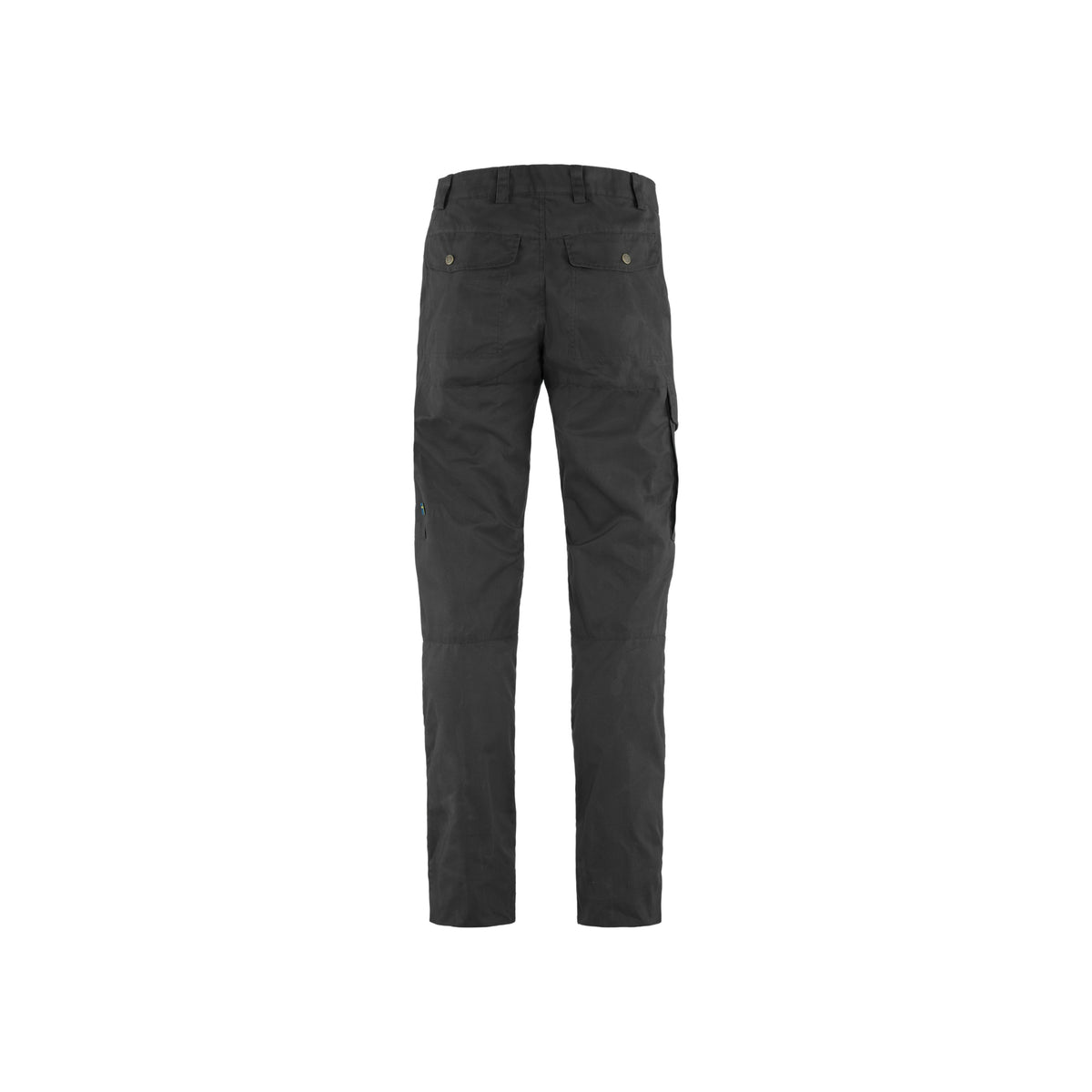 Grijze werkbroek achterkant met zakken en rechte pijpen voor professioneel gebruik
