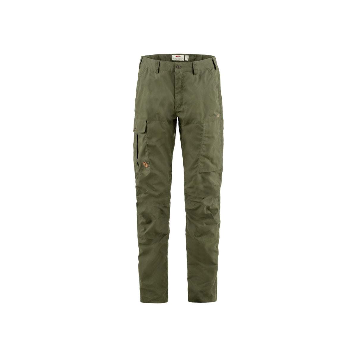 Groene cargobroek voor heren met zijzakken en regular fit voor outdoor activiteiten