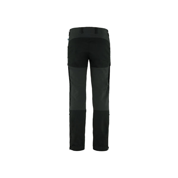 Zwarte outdoor broek met verstevigde knieën, achterzijde - wandelbroek voor heren