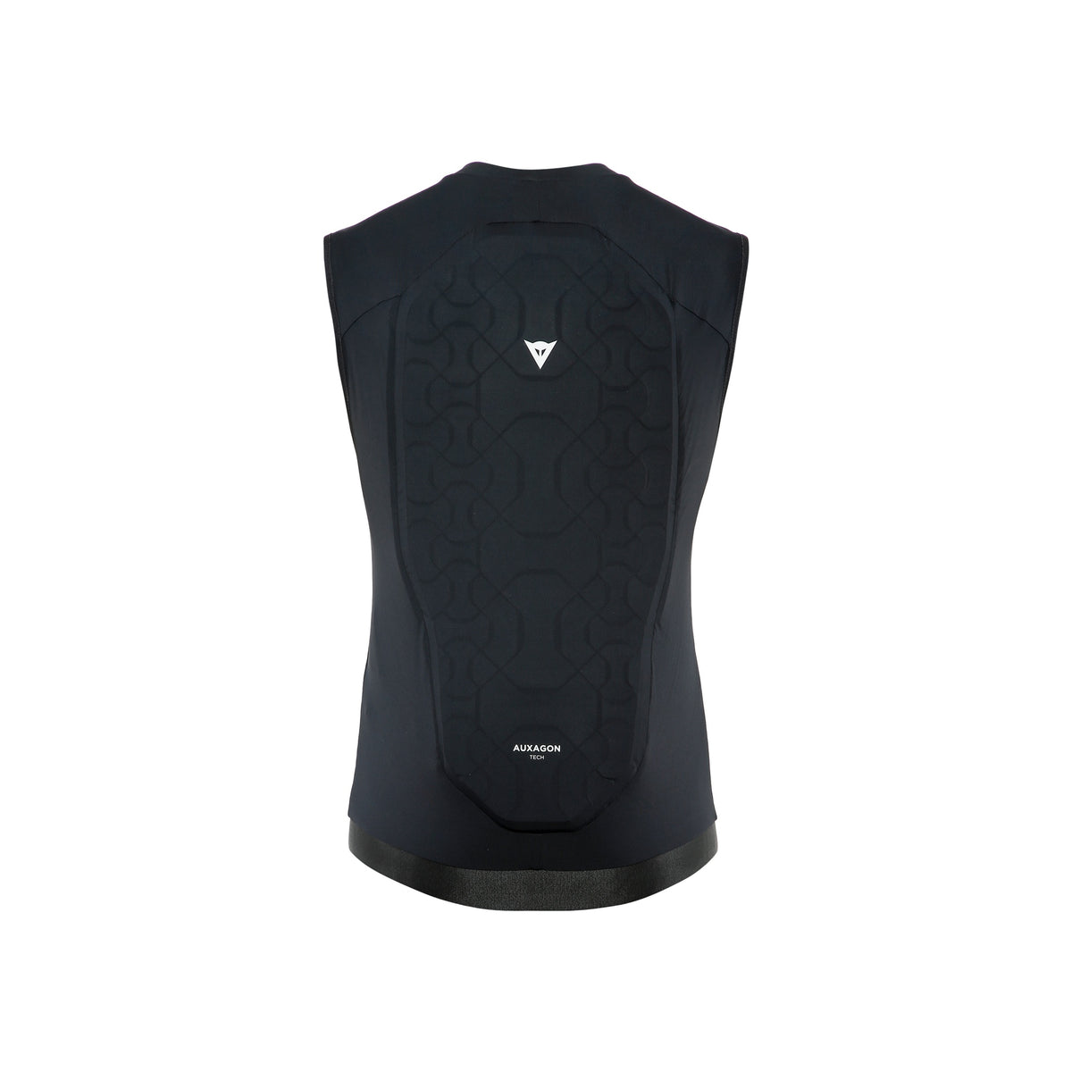 Dainese zwart rugbeschermingsvest zonder mouwen met ademend mesh paneel en wit logo