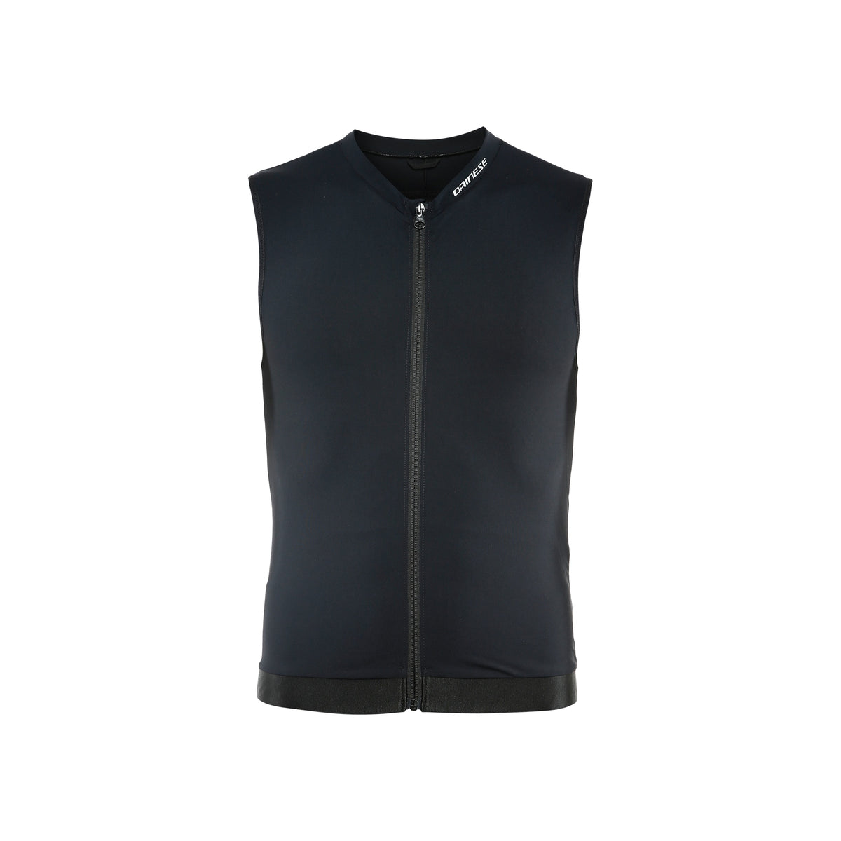 Zwart mouwloos fietsshirt met ritssluiting voor heren