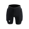 Zwarte beschermende sportbroek met padding voor impact bescherming tijdens training