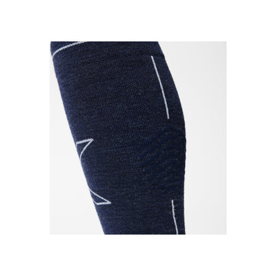Hiking Merino Socks Men — Blue / Light Grey