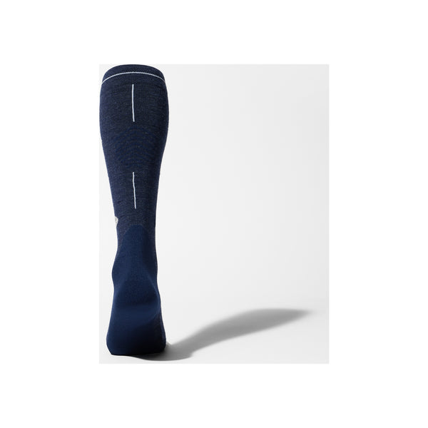 Hiking Merino Socks Women — Blue / Light Grey