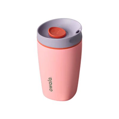Quokka roze koffiebeker to-go 340ml met deksel - herbruikbare isolerende thermosbeker voor onderweg