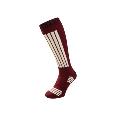 Poederbaas Ski Socks 2-pack — Bordeaux