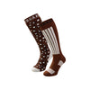 Poederbaas Ski Socks 2-pack — Chocolate