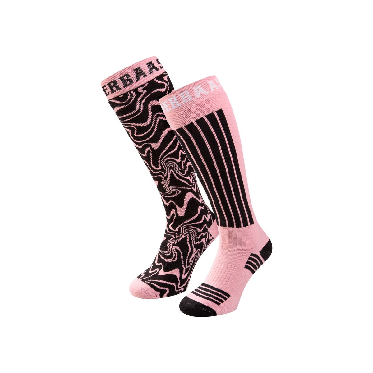 Poederbaas Ski Socks 2-pack — Pink